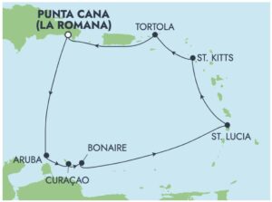 Mapa Caribe NCL SKY