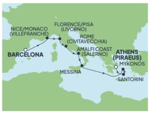 Mapa mediterráneo Sky