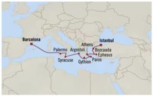 Mapa de recorrido oceania sirena